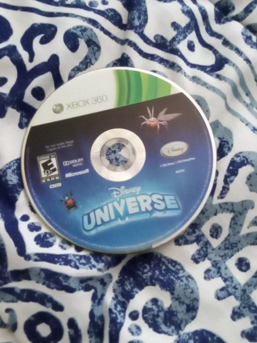 Disney Universe Xbox 360 Game with Bright Lime Green Case